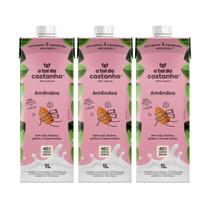 Kit 3 Bebida Vegetal Plant Based Amendoa 1L Tal Da Castanha