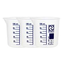 Kit 3 Becker Nalgon 100ml Polipropileno Autoclavável