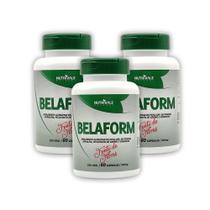 Kit 3 Belaform Suplemento de Fibras Sem Cafeína 60 Cápsulas