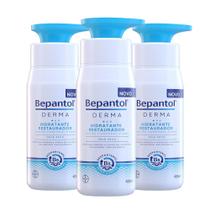Kit 3 Bepantol Derma Loção Corporal Hidratante Restaurador 400ml cada Kit 3 Bepantol Derma Loção Corporal Hidratante Restaurador 400ml cada