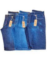 kit 3 Bermuda Masculina Jeans Elastano