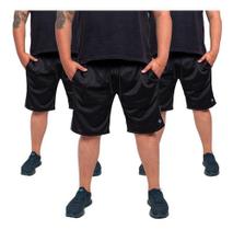 Kit 3 Bermuda Masculina Short Plus Size Helanca Premium