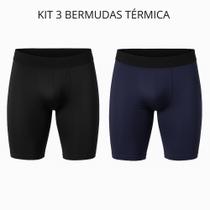 Kit 3 Bermuda Masculina Térmica Conforto Fitness Esportiva Masculina Academia Kit 3 Bermuda Masculina Térmica Conforto Fitness Esportiva Masculina Academia