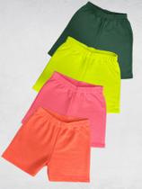 Kit 3 Bermuda Moletinho Menino e Menina Sortido