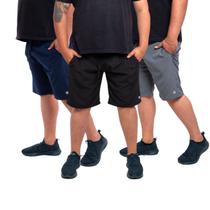 Kit 3 Bermuda Plus Size Masculina Short com Elastano