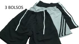 Kit 3 Bermuda Shorts Masculino 38 ao 44 : Ideal para Academia, Esporte e Lazer