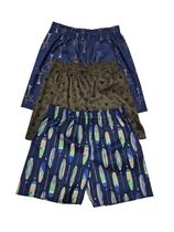 Kit 3 Bermuda Tactel Estampada Infanto Juvenil Para Meninos