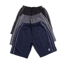 Kit 3 Bermuda Tactel OX com Bolsos Frente e Costa Kit 3 Bermuda Tactel OX com Bolsos Frente e Costa