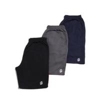 Kit 3 Bermuda Tactel OX Plus com Bolsos Frente e Costa