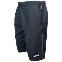 Kit 3 Bermudas Calção Tactel Masculino Leve Macio 3 Bolso Elástico Cordão Comprido Listras Academia