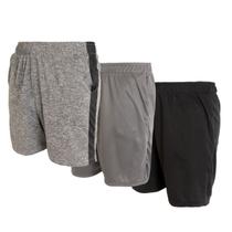 Kit 3 Bermudas Dry Fit Premium Fitnnes Masculina Academia