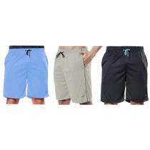 Kit 3 Bermudas Elite Comfort Masculina