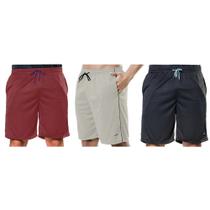 Kit 3 Bermudas Elite Comfort Masculina
