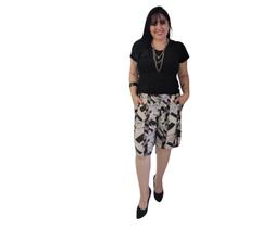 Kit 3 Bermudas Feminina Liganete Soltinho M Ao G3
