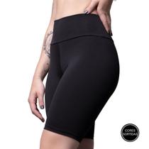 Kit 3 Bermudas Fitness Suplex Short Cos Alto Cintura Alta