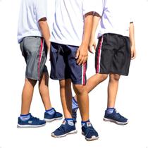 KIT 3 Bermudas Infantil Tactel Lisa Cós de Elástico 214 KIT 3 Bermudas Infantil Tactel Lisa Cós de Elástico 214