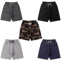 Kit 3 Bermudas Infantis Menino Sortidas Cós com Elástico Confortável Tamanho 4 ao 14 Kit 3 Bermudas Infantis Menino Sortidas Cós com Elástico Confortável Tamanho 4 ao 14