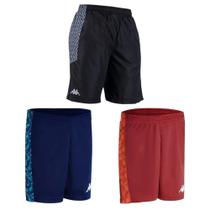 Kit 3 Bermudas Kappa Treino Masculina