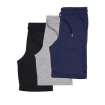 Kit 3 Bermudas Masculina ARM Short Moletinho Moletom