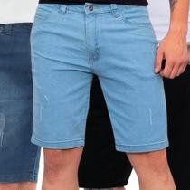 Kit 3 Bermudas Masculina Básica Moda Premium Comfort Elegante