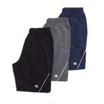 Kit 3 Bermudas Plus Size Tactel