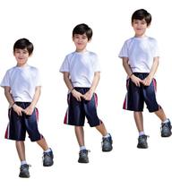 Kit 3 Bermudas Short Tactel Esportivo Uniforme Escolar 214