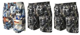 Kit 3 Bermudas Surf Estampada Praia Tactel Masculina Adulto