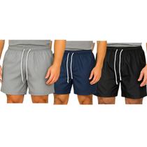 Kit 3 Bermudas Tactel Masculina FMF Esportiva Academia Praia Casual Kit 3 Bermudas Tactel Masculina FMF Esportiva Academia Praia Casual