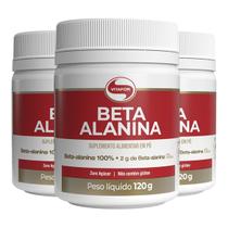 Kit 3 Beta Alanina Vitafor Vegano 120g
