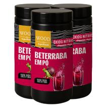 Kit 3 Beterraba Desidratada Em Pó 100% Pura 454g Wood