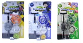 Kit 3 Beyblades + 3 Lançadores - Storm Gyro