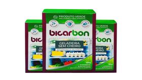 Kit 3 Bicarbonato de Sódio Bicarbon Geladeira Anti Odor 450g Kit 3 Bicarbonato de Sódio Bicarbon Geladeira Anti Odor 450g