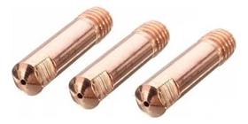 Kit - 3 Bico / Tubo De Contato Para Tocha Mig M6x25 0,6mm - 15AK / 24KD