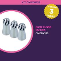 KIT 3 Bicos Russo Esfera - KITGMEZN338