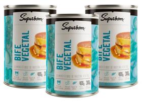 kit 3 Bife Vegetal Vegetariano SuperBom 400g