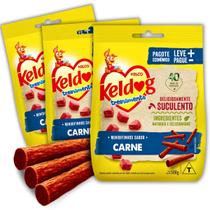 Kit 3 Bifinho Petisco Keldog Criadores Sabor Carne para Cães - 500g - Kelco Kit 3 Bifinho Petisco Keldog Criadores Sabor Carne para Cães - 500g - Kelco