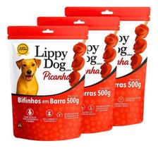 Kit 3 Bifinhos Carne Picanha 500G Petisco Snack Cães Pet Dog Kit 3 Bifinhos Carne Picanha 500G Petisco Snack Cães Pet Dog