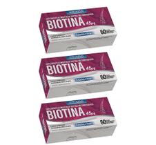 Kit 3 Biotina Cabelos E Pele 60 Comprimidos - Arte Nativa