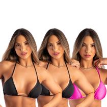 Kit 3 Biquíni Cortininha Avulso Marquinha Verão