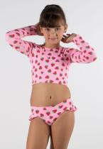 Kit 3 Biquínis Cropped Vekyo Manga Longa Infantil Ana Kit 3 Biquínis Cropped Vekyo Manga Longa Infantil Ana
