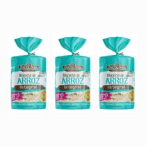 Kit 3 Biscoito Arroz Integral s/ Glúten DaColônia 285g Kit 3 Biscoito Arroz Integral s/ Glúten DaColônia 285g