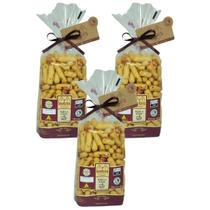 Kit 3 Biscoito Caseiro Palito de Cebola Natural