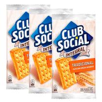 Kit 3 Biscoito Club Social Integral Tradicional com 6 Unidades de 24g cada Kit 3 Biscoito Club Social Integral Tradicional com 6 Unidades de 24g cada