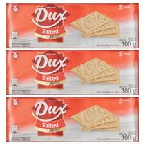 Kit 3 biscoito colombiano dux craker salted original 300g Kit 3 biscoito colombiano dux craker salted original 300g