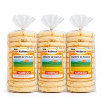 Kit 3 Biscoito de Polvilho Artesanal c/ Parmesão CELLENA 140g