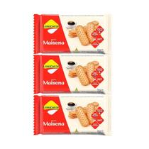 Kit 3 Biscoito Diet Zero Lactose Maisena 115G Lowçucar