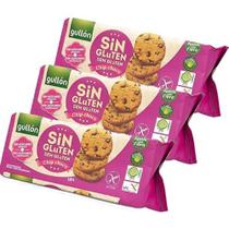 kit 3 Biscoito Gullón Sem Glúten Chip Choco sem açúcar 130g