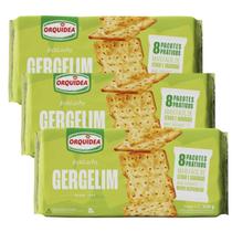 kit 3 Biscoito Orquídea Gergelim 320g Cream Cracker kit 3 Biscoito Orquídea Gergelim 320g Cream Cracker