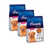 Kit 3 biscoito premier cookies cães adultos - 250g Kit 3 biscoito premier cookies cães adultos - 250g