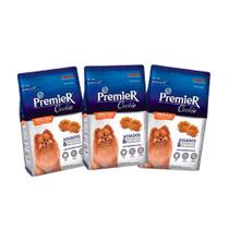 Kit 3 biscoito premier cookies cães adultos raças pequenas - 250g Kit 3 biscoito premier cookies cães adultos raças pequenas - 250g
